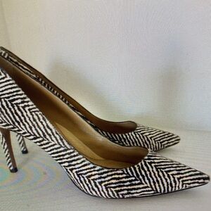 Aldo Black and White Zebra Print Heels